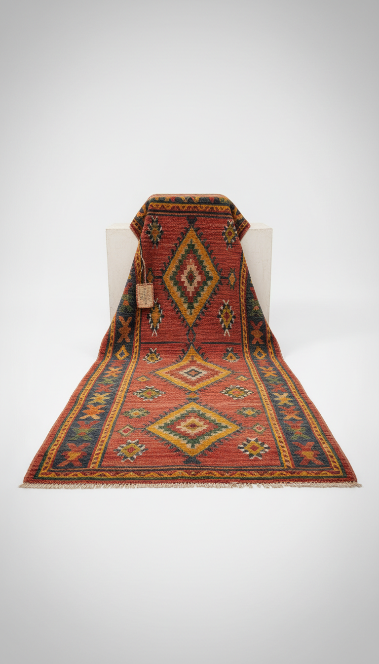 Boujad Vintage Rug In Sunwashed Hues